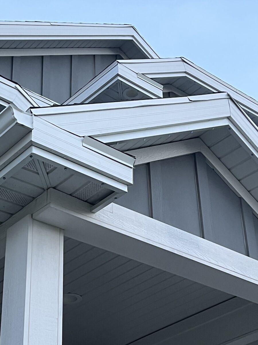 Permanent Trimlight track blending into a home's trim during the day